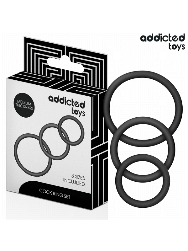 ADDICTED TOYS - SET DI ANELLI IN SILICONE MODELLO 2