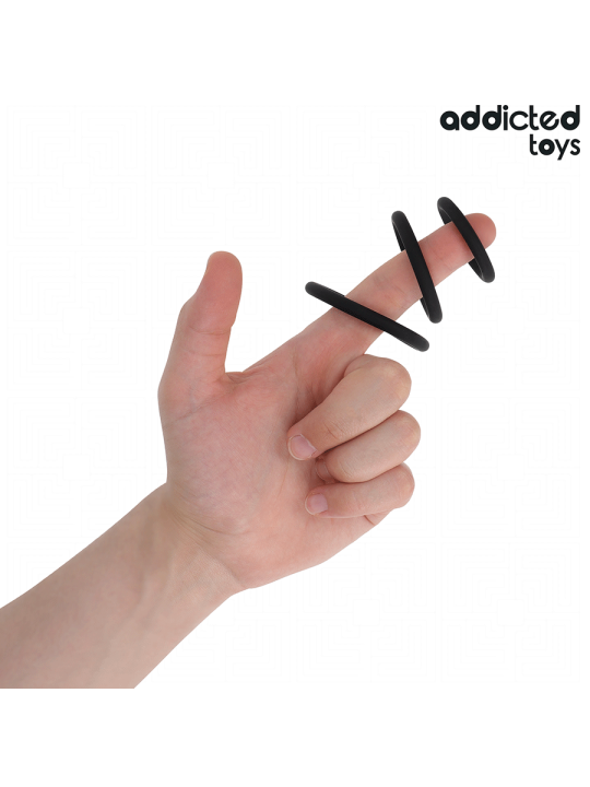 ADDICTED TOYS - SET OF SILICONE RINGS MODEL 2