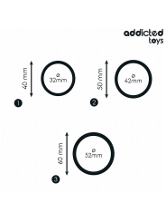 ADDICTED TOYS - SET SILIKONRINGE MODELL 2