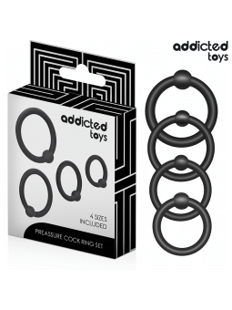 ADDICTED TOYS - SET VAN DRUKSILICONE RINGEN