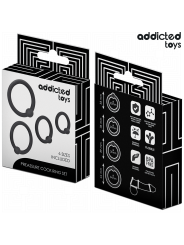 ADDICTED TOYS - CONJUNTO DE ANÉIS DE SILICONE DE PRESSÃO