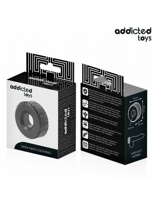 ADDICTED TOYS - ANEL DE PÉ EXTRA GROSSO