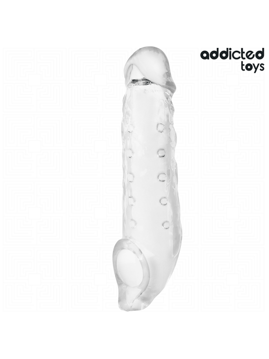 ADDICTED TOYS - TRANSPARENT PENIS EXTENSON SIZE S 23 CM