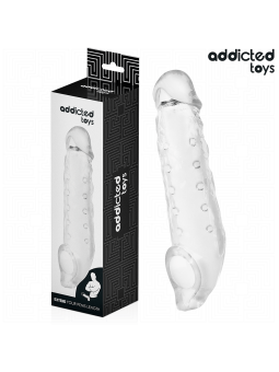 ADDICTED TOYS - BAINHA DE PÊNIS TRANSPARENTE TAMANHO M 27 CM