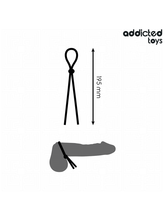ADDICTED TOYS - CORDE EN SILICONE POUR LE PÉNIS À BOUCLE UNIQUE