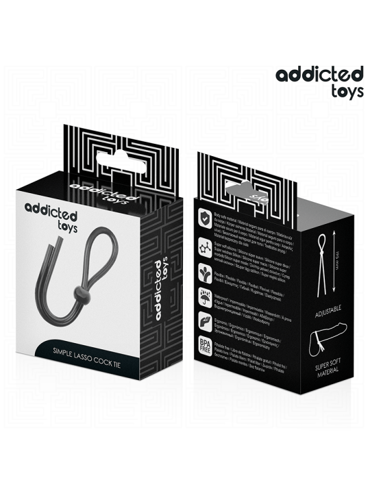 ADDICTED TOYS - CUERDA SILICONA PARA EL PENE DE LAZO SIMPLE