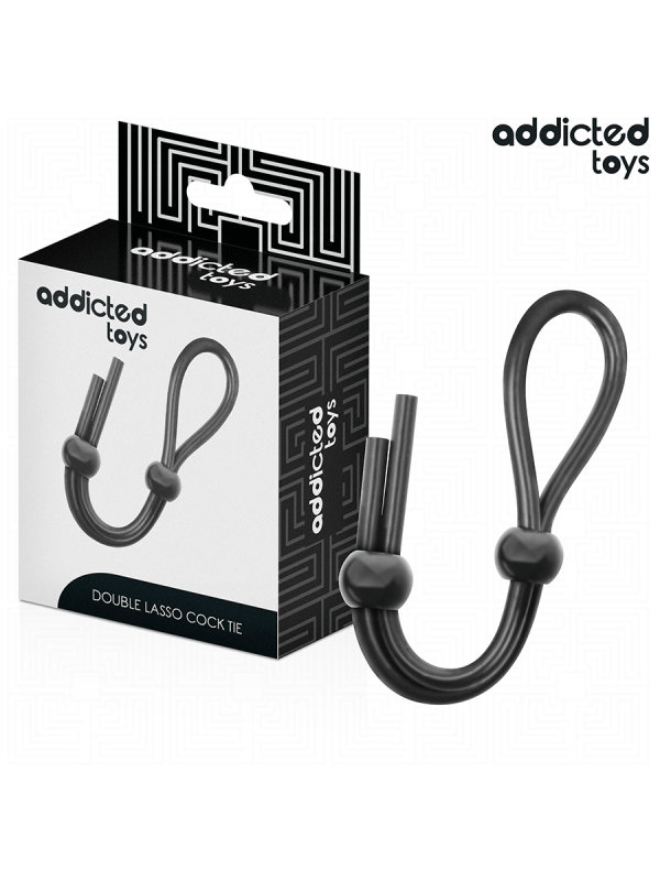 ADDICTED TOYS - CUERDA SILICONA PARA EL PENE DE LAZO DOBLE