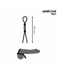 ADDICTED TOYS - CORDA DE SILICONE PARA O PÊNIS DE ALÇA DUPLA
