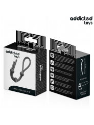 ADDICTED TOYS - CUERDA SILICONA PARA EL PENE DE LAZO TRIPLE