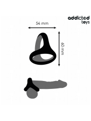 ADDICTED TOYS - THICK TRIPLE PENIS RING