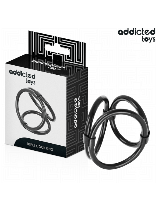 ADDICTED TOYS - TRIPLE PENIS RING