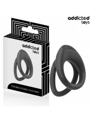 ADDICTED TOYS - DUBBELE GETEXTUREERDE PENISRING