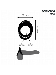ADDICTED TOYS - DUBBELE GETEXTUREERDE PENISRING