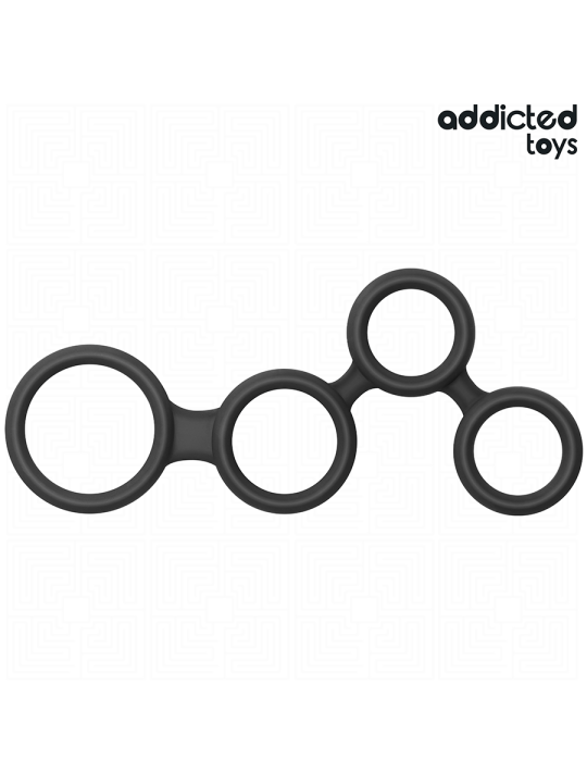 ADDICTED TOYS - PENISRING MIT TEILERN FÜR HODEN