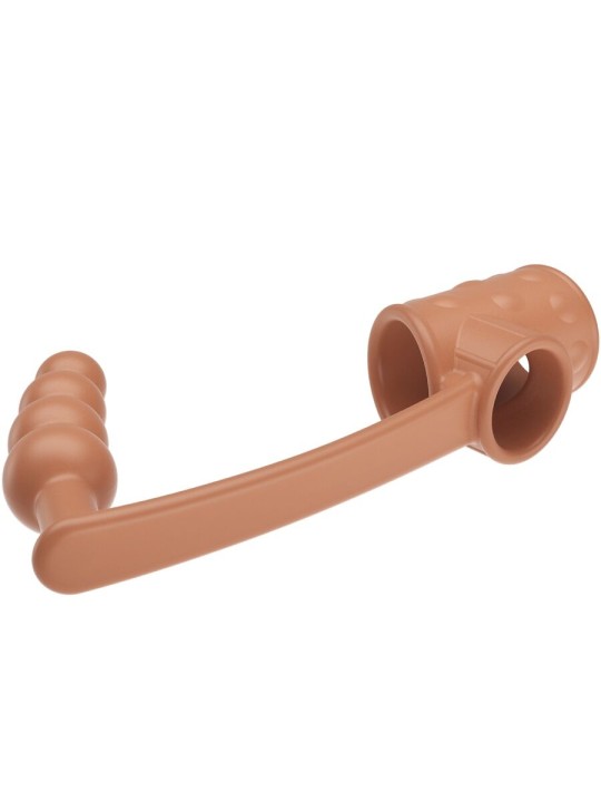 PRETTY LOVE - PENIS SLEEVE MET ANALE PLUG NATUURLIJK