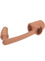 PRETTY LOVE - PENIS SLEEVE WITH ANAL PLUG NATURAL