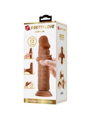 PRETTY LOVE - QUENTIN DILDO REALISTA 18 CM MARROM