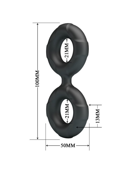 CRAZY BULL - ANEL DUPLO DE SILICONE RADWAN MODELO 19