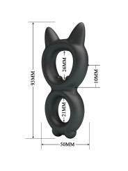 CRAZY BULL - ANEL DUPLO DE SILICONE TORAN MODELO 20