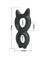 CRAZY BULL - ANEL DUPLO DE SILICONE TORAN MODELO 20