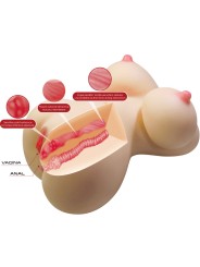 CRAZY BULL - FIONA TORSO FEMMINILE REALISTICO VAGINA E ANALE 7,1 KG