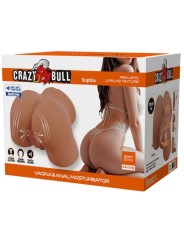 CRAZY BULL - SOPHIA REALISTISCHE VROUWELIJKE BILTVIBRATOR EN ZUIGER ME