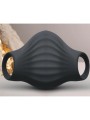 ROCKS-OFF - VIBRATORE FLESSIBILE PALM BLACK MASTURBATOR