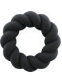ROCKS-OFF - TWIST ZWARTE SILICONEN MASTURBATORRING