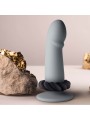 ROCKS-OFF - TWIST ZWARTE SILICONEN MASTURBATORRING