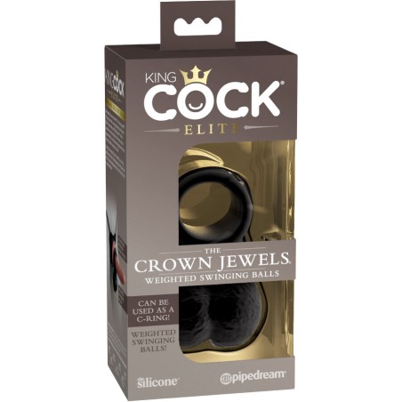 KING COCK - DE KROONJUWELEN GEWICHT SWINGENDE BALLEN SILICONE