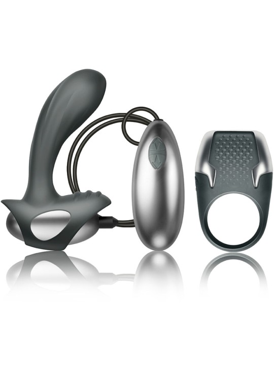 CLIMAXIMUM - EXCITE KIT ANELLO PER IL PENE + MASSAGGIATORE PER LA PROS
