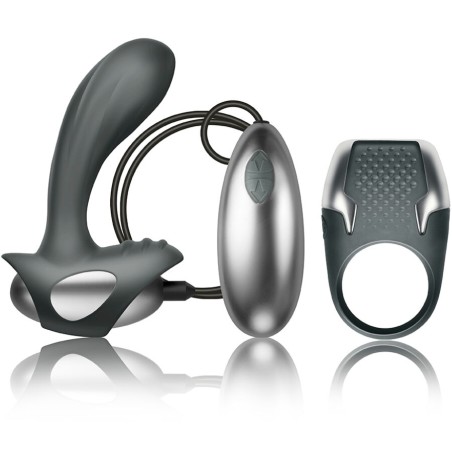 CLIMAXIMUM - KIT EXCITE ANNEAU PÉNITENTIAIRE + MASSEUR DE PROSTATE À F