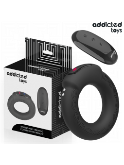 ADDICTED TOYS - VERWARMENDE EFFECT VIBRERENDE COCKRING AFSTANDSBEDIENI