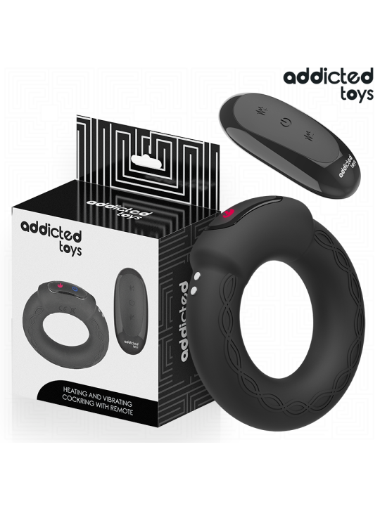 ADDICTED TOYS - HEATING EFFECT VIBRATING COCK RING REMOTE CONTROL