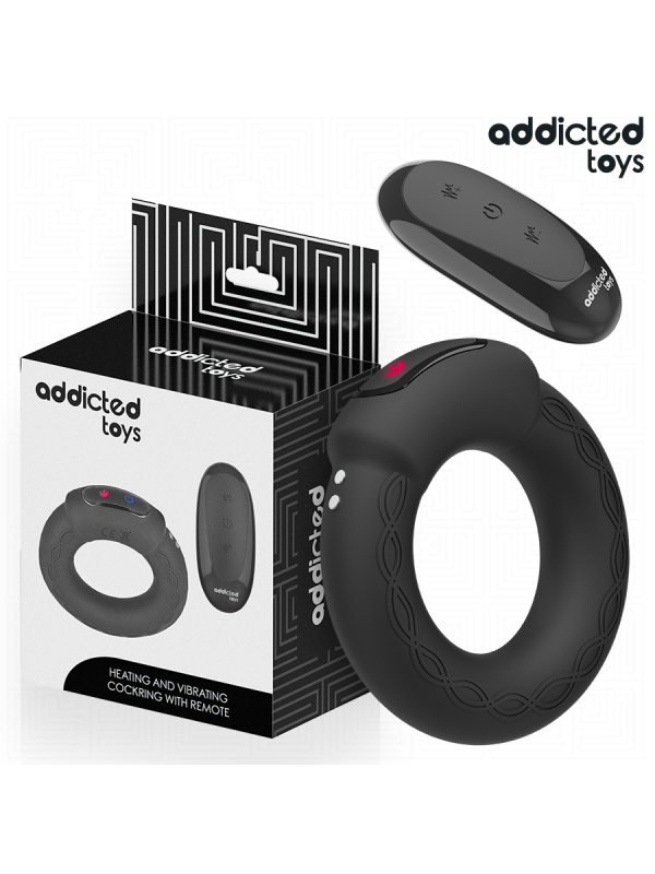 ADDICTED TOYS - HEATING EFFECT VIBRATING COCK RING REMOTE CONTROL