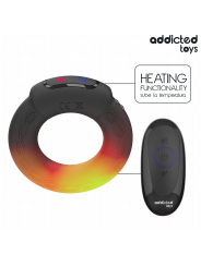 ADDICTED TOYS - VIBRIERENDER COCKRING MIT WÄRMEEFFEKT UND FERNBEDIENUN
