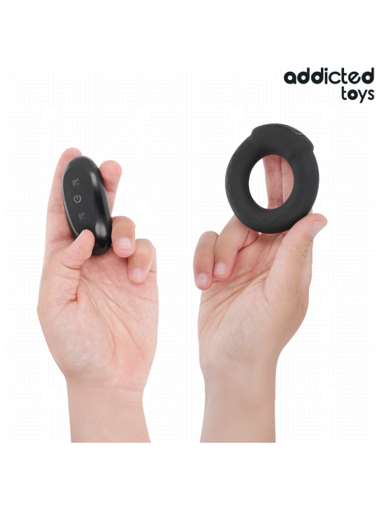 ADDICTED TOYS - ANILLO PENE VIBRADOR EFECTO CALOR CONTROL REMOTO