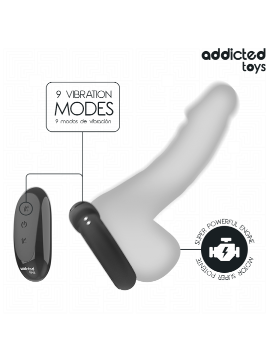 ADDICTED TOYS - VIBRIERENDER COCKRING MIT WÄRMEEFFEKT UND FERNBEDIENUN