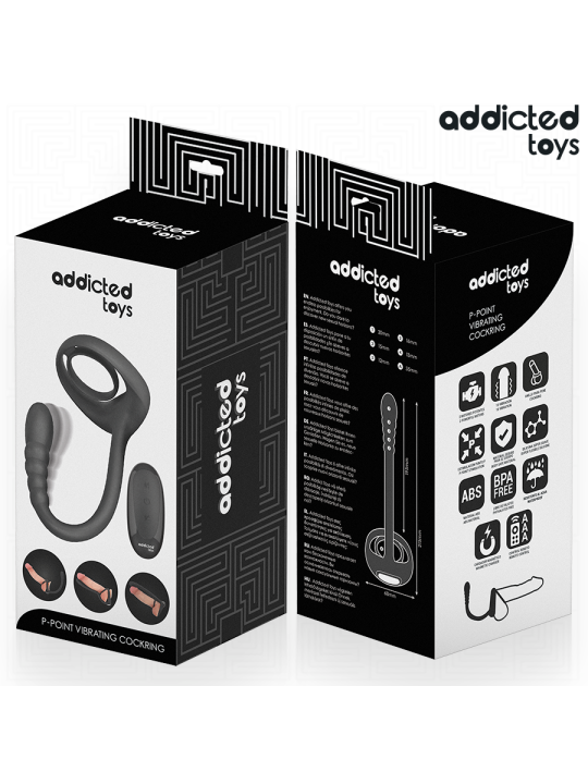 ADDICTED TOYS - ANELLO VIBRANTE PER IL PENE CON TELECOMANDO P-SPOT
