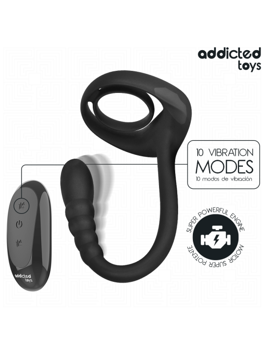 ADDICTED TOYS - ANNEAU PÉNITENTIAIRE VIBRANT POUR POINT P AVEC TÉLÉCOM