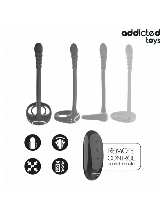 ADDICTED TOYS - P-SPOT VIBRIERENDER COCK RING MIT FERNBEDIENUNG