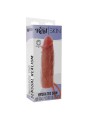 GET REAL - MANCHON PÉNIS EN SILICONE HYDRATANT CARAMEL 16 CM