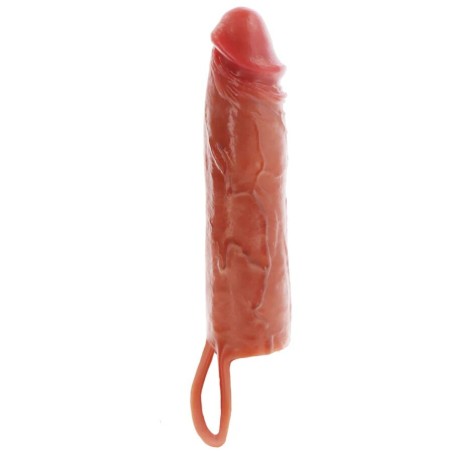 GET REAL - GEHYDRATEERDE HUID SILICONEN PENISHOES CARAMEL 20 CM