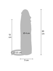 GET REAL - HYDRIERTE HAUT SILIKON-PENISHÜLLE KARAMELLN 20 CM