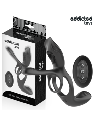 ADDICTED TOYS - DOPPIO ANELLO PER PENE CON STIMOLATORE CLITORIDEO