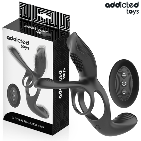 ADDICTED TOYS - DUBBELE PENISRING MET CLITORISSTIMULATOR