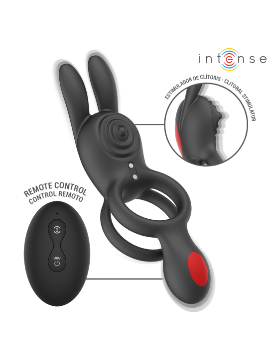 INTENSE - QUINN ANILLO DOBLE CON VIBRACIÓN CONTROL REMOTO