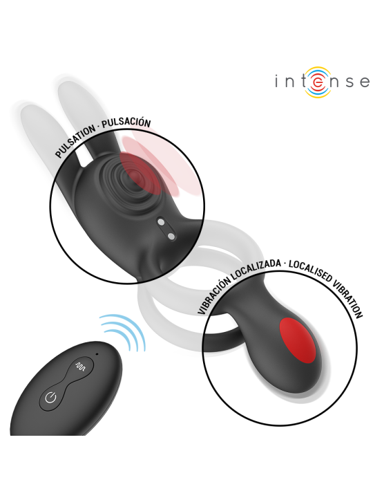 INTENSE - QUINN ANILLO DOBLE CON VIBRACIÓN CONTROL REMOTO