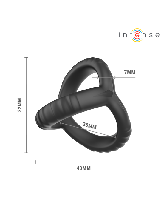 INTENSE - JOHN ANELLO PER PENE TRIPLO REGOLABILE MODELLO 4