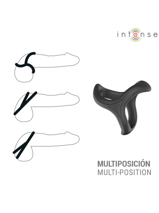 INTENSE - ALFIE ADJUSTABLE TRIPLE PENIS RING MODEL 6